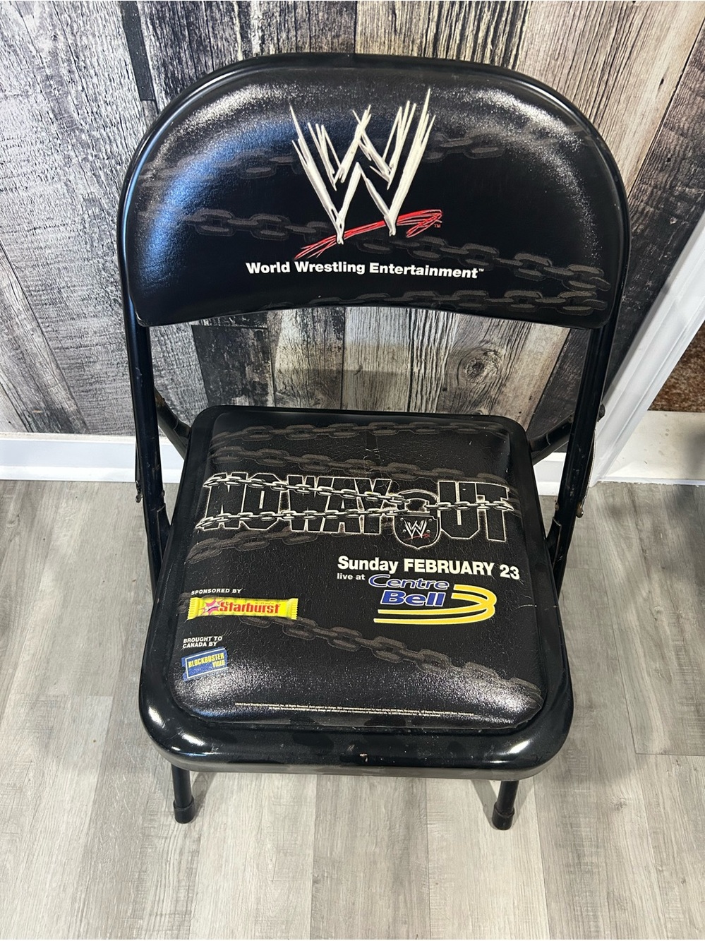WWE No way out 2003 ppv chair! RARE!